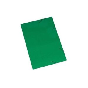 Pasta Plastificada com Aba e Elástico Verde - Polycart