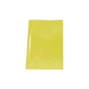 Pasta Plastificada Transparente Amarela com Grampo C/10 - Polycart