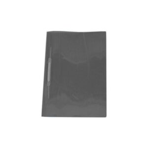Pasta Plastificada Transparente Preta com Grampo C/10 - Polycart