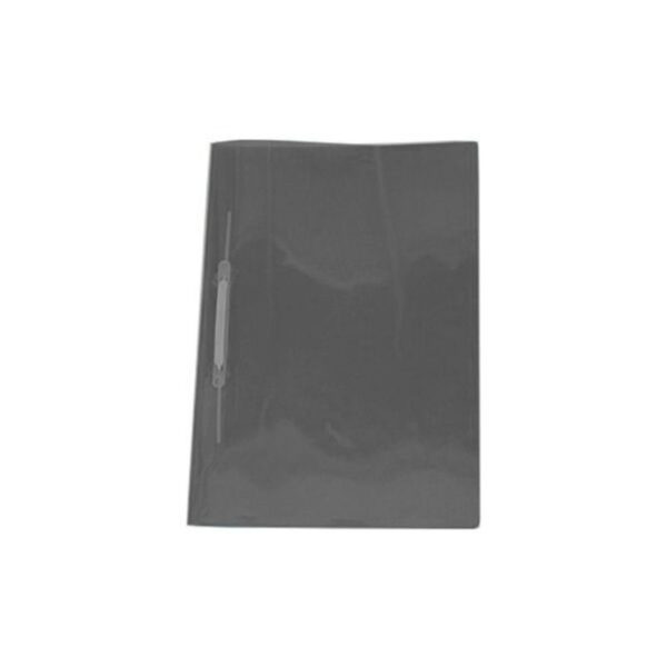 Pasta Plastificada Transparente Preta com Grampo C/10 - Polycart