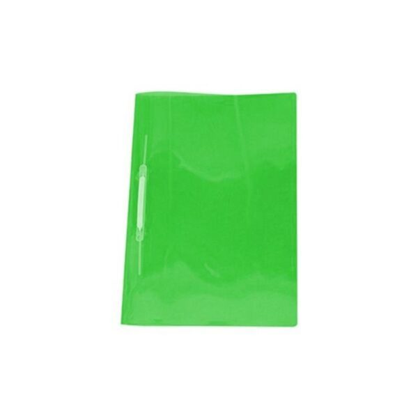 Pasta Plastificada Transparente Verde com Grampo C/10 - Polycart