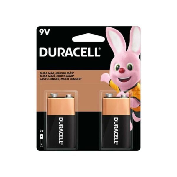 Bateria 9V Alcalina c/2 - Duracell