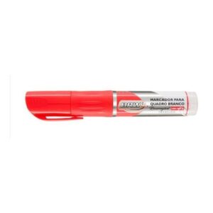 Pincel para Quadro Branco Recarregável Vermelho - BRW (CA6023)
