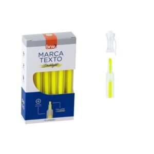 Pincel Marca Texto Dashlight Amarelo c/12 - BRW