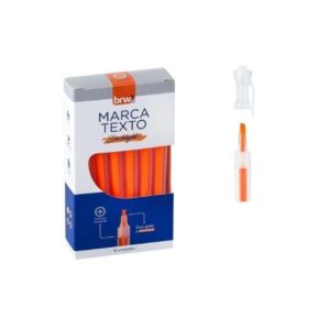 Pincel Marca Texto Dashlight Laranja c/12 - BRW