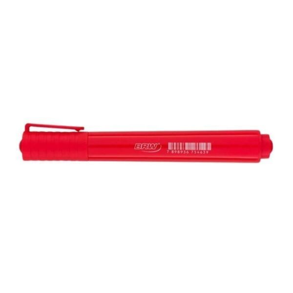 Pincel Permanente Recarregável BRW Vermelho