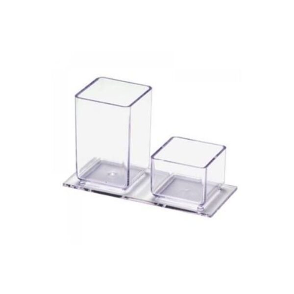 Porta-clips/lápis acrílico - Acrimet