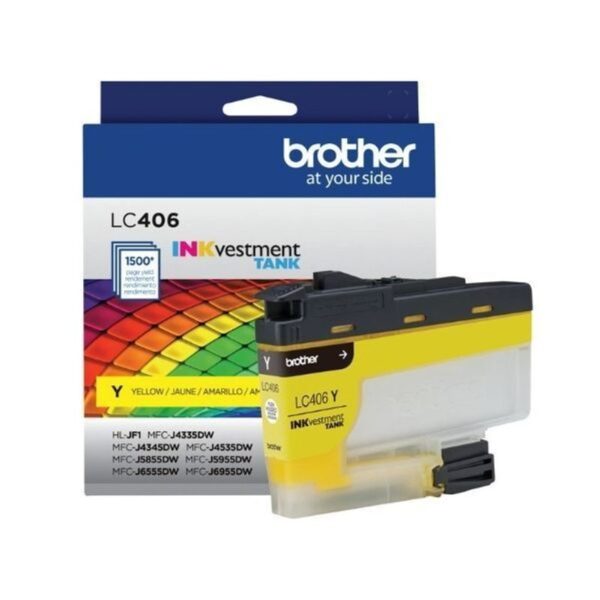 Cartucho de Tinta Brother LC406YS Amarelo