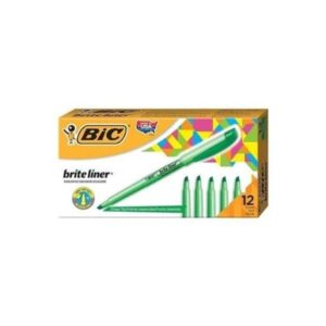 Pincel Marca Texto Brite Line Verde C/12 - BIC