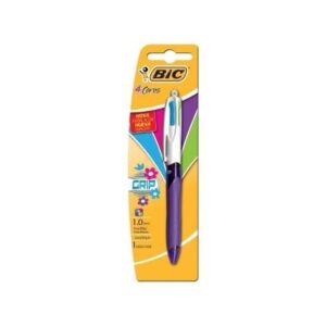 Caneta Esferográfica BIC 4 Cores Grip Fashion ¿ C/12
