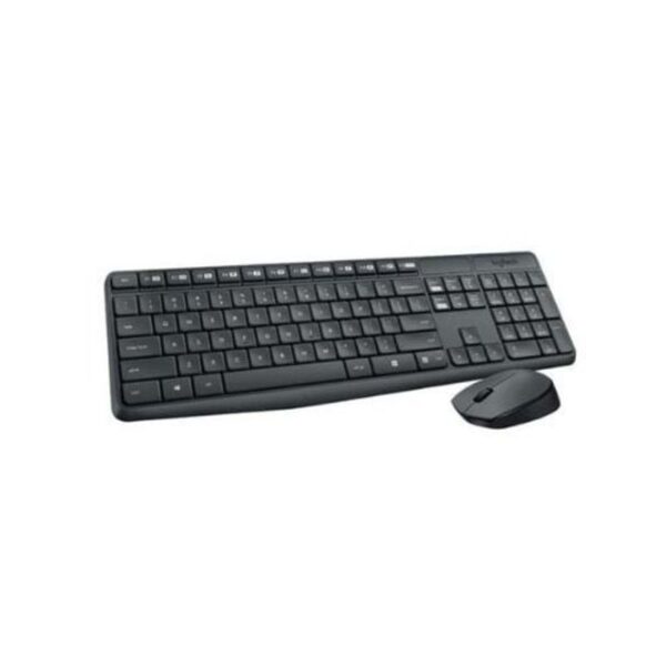 Kit Teclado + Mouse Sem Fio MK235 Preto Logitech