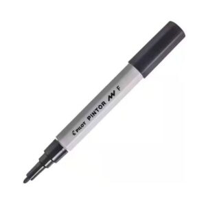 Pincel Marcador Pintor 1,0 (F) Preta Pilot C/6