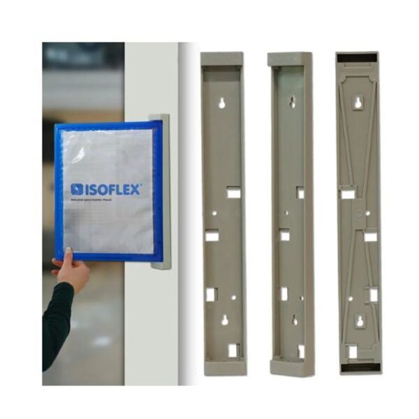 Suporte Plástico de Parede A4 p/ Pasta - Isoflex