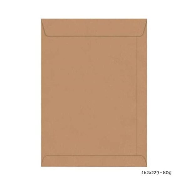 Envelope 162x229 80g Kraft Natural com 250 unidades