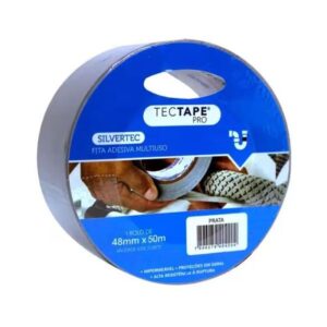 Fita adesiva multiuso Silver Tape 48 x 50 m prata - Adelbras
