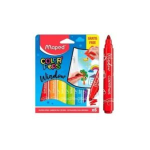 Caneta Hidrocor Color' Peps para Vidro c/6 - Maped