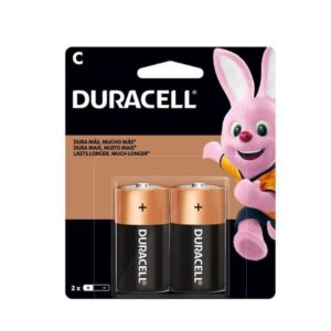 Pilha Alcalina Média C com 2 Unidades - Duracell