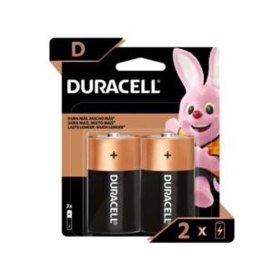 Pilha Alcalina Grande D com 2 Unidades - Duracell