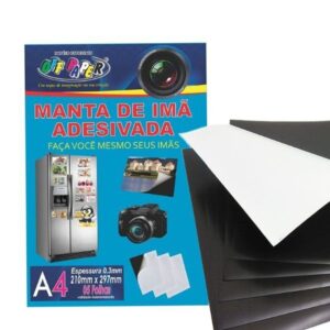 Manta de Ímã Adesivada A4 - Off Paper pct com 5