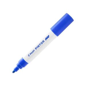 Marcador Pincel Pintor Pilot 1.4 Médio - Azul - Caixa com 6 unidades
