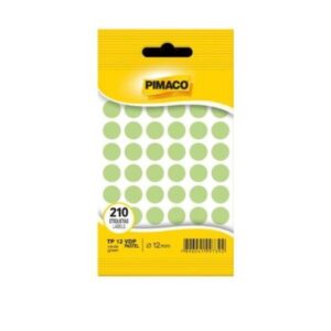 Etiqueta TP-12 Pastel Verde com 210 Unidades - Pimaco