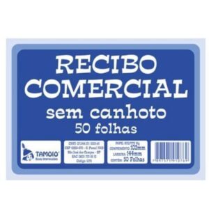 Recibo Comercial Sem Canhoto com 50 Folhas Tamoio
