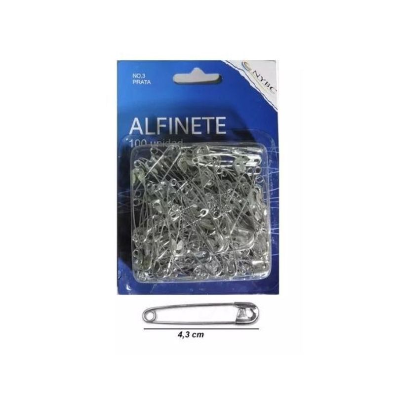 Alfinete de Segurança Nº 3 Com 100 - NYBC