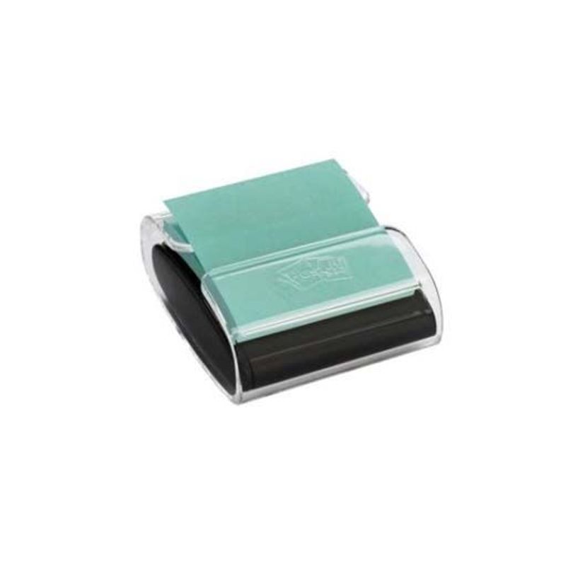 Suporte Post-it Pop-Up Transparente com 1 Bloco 90 Folhas Preto 3M