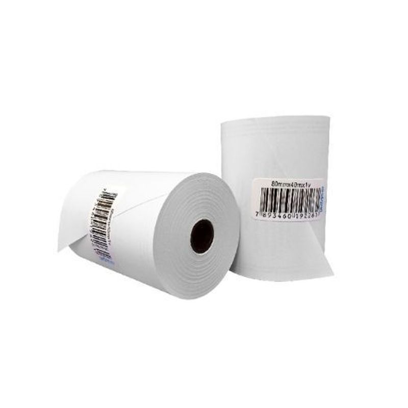 Bobina Térmica 57mm x 40m Branca sem Tubete - Regispel