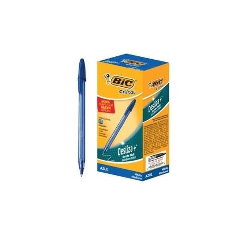 Caneta Esferográfica Bic Soft 1,2mm Azul 25 Unidades - Bic