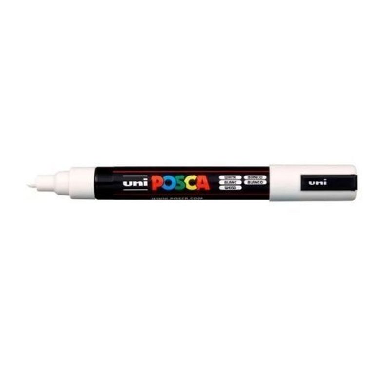 Caneta Posca Branca 5M - Uni-Ball