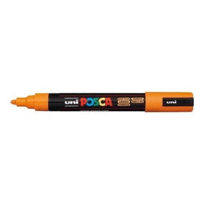 Caneta Posca Laranja 5M - Uni-Ball