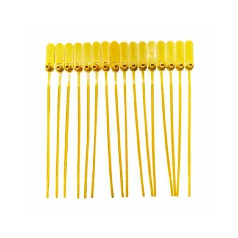 Lacre para Malote 16cm Amarelo com 100 unidades Rigoran