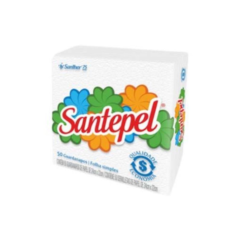 Guardanapo de Papel 24x22 Com 50 Folhas - Santepel