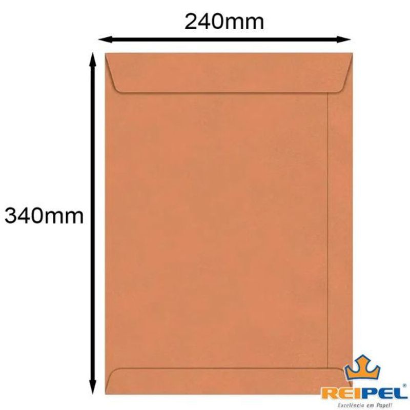 Envelope 240x340mm 80g KN com 100 unidades - Reipel