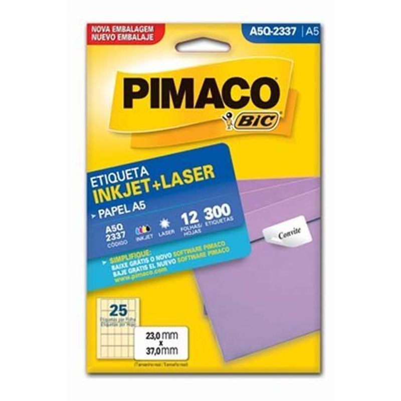 Etiqueta A5Q-2337 - Pimaco