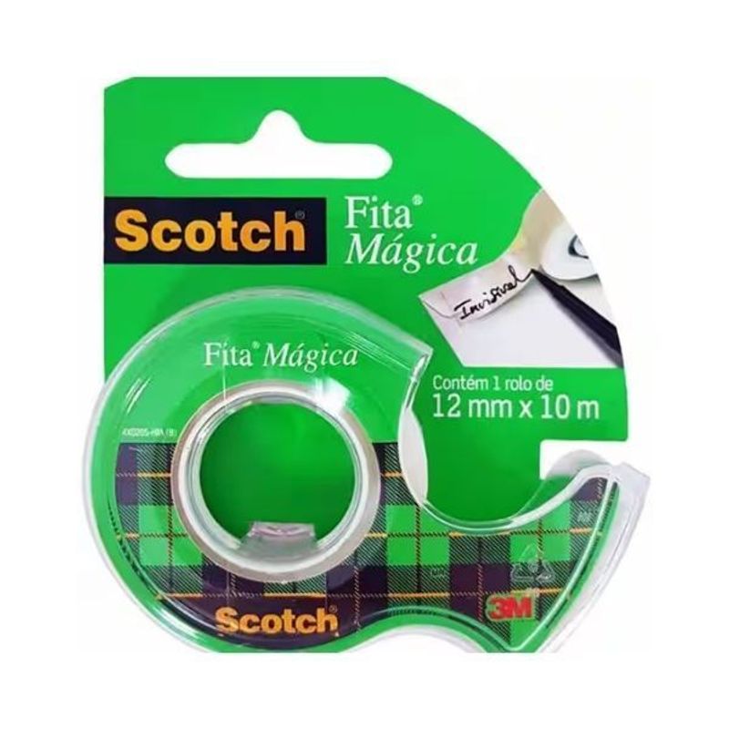 Fita Mágica 12mm x 10m com Dispenser - 3M