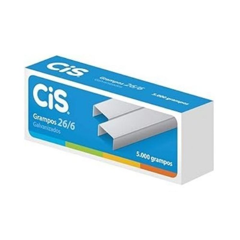 Grampo 26/6 Galvanizado com 5.000 unidades - CiS