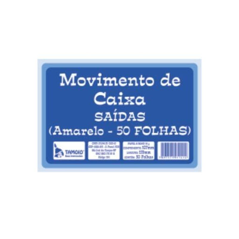 Movimento de Caixa - Saída Amarelo Tamoio