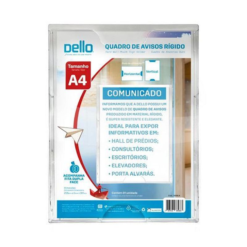 Quadro de Aviso A4 Dello