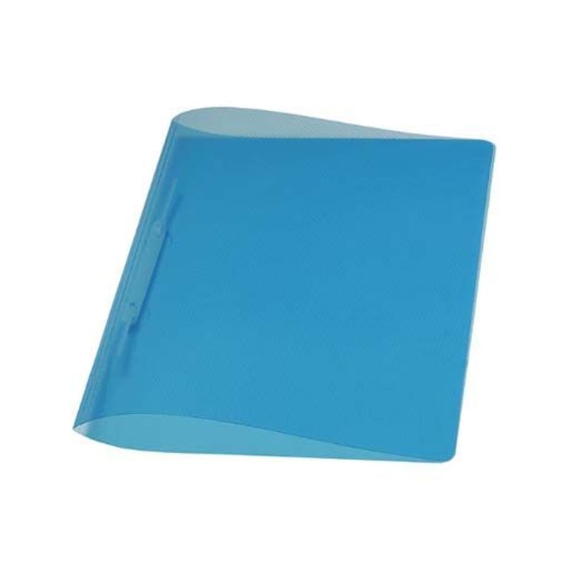 Pasta Transparente com Grampo Trilho Azul Ofício - Dello