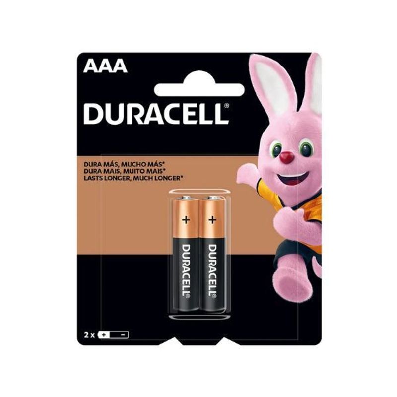 Pilha Alcalina Palito AAA com 2 Unidades - Duracell