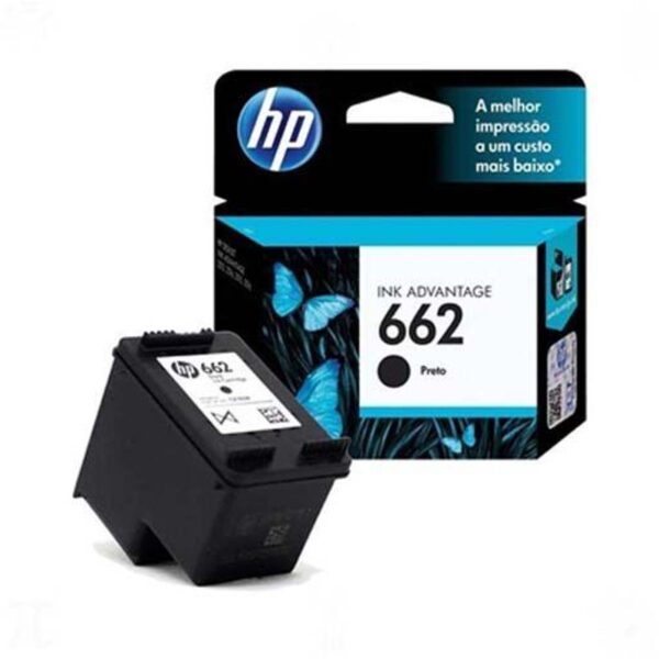 Cartucho de tinta original HP 662 Preto (CZ103AB) - Imagem 4