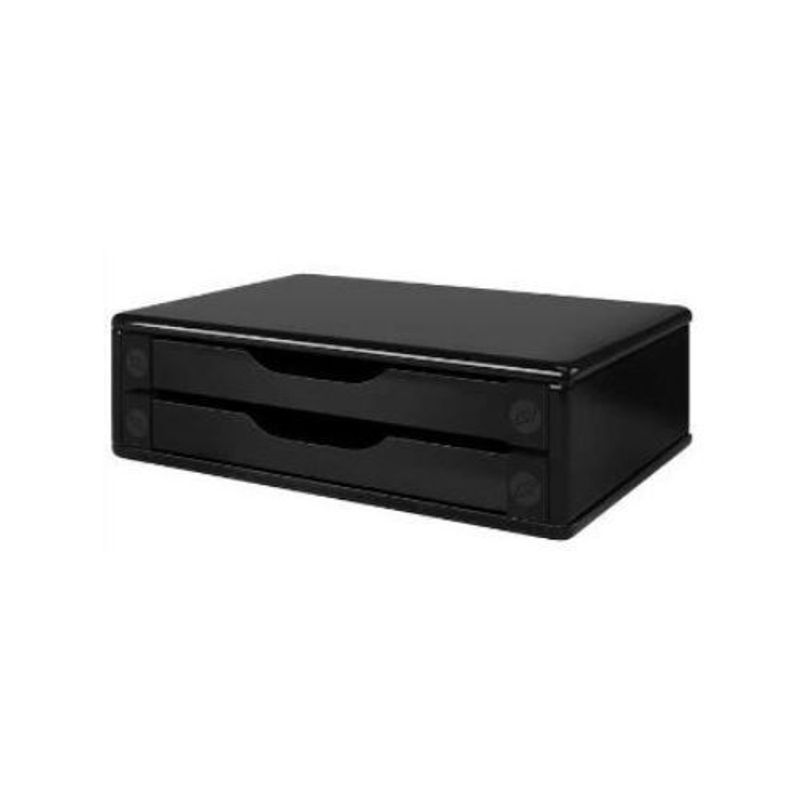Suporte para Monitor Com 2 Gavetas Preto 3346 - Souza