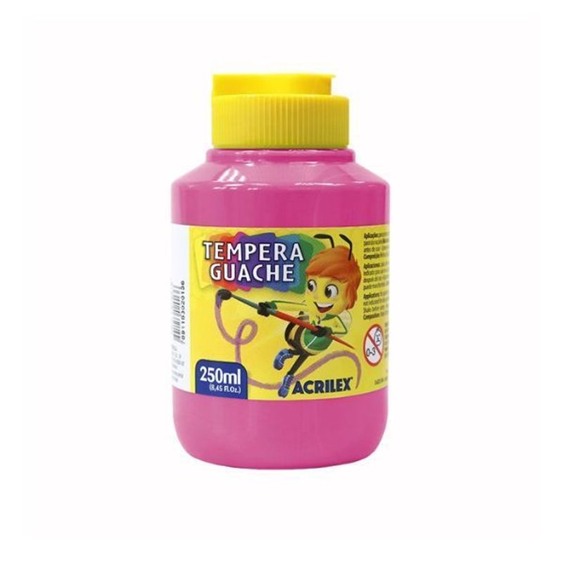 Tinta Guache Acrilex 250ml Rosa 537