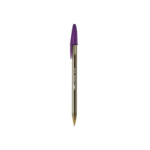 Caneta Esferográfica Cristal Intenso Fashion Bic Roxa  Com 12 - Imagem 3