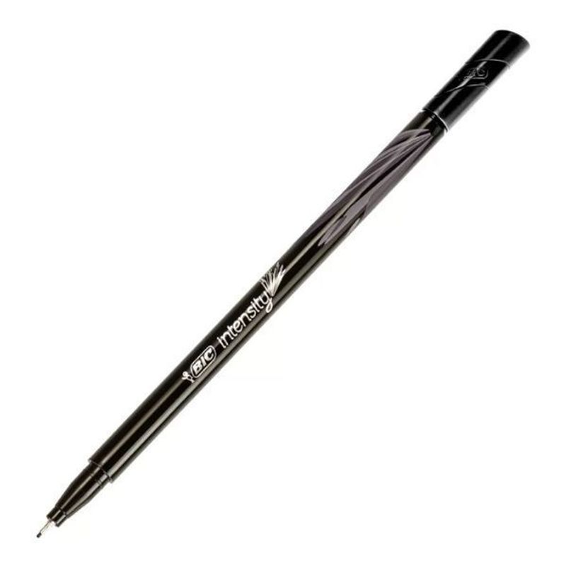 Caneta Hidrográfica Intensity 0,4mm Preta - 10 Unidades Bic