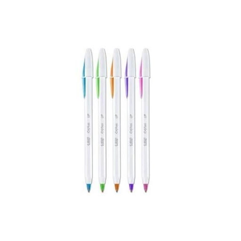Caneta Esferográfica Bic Cristal Up Fashion Sortida - 60 Unidades (12x5)