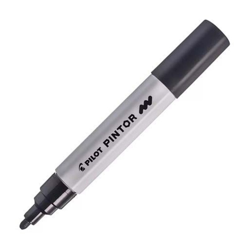 Pincel Marcador Pintor 1.4mm Preto - Pilot com 6 unidades