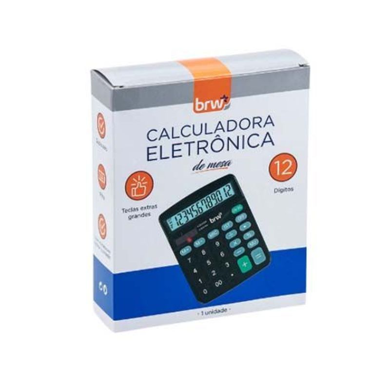 Calculadora De Mesa 12 dígitos - Brw - Imagem 2